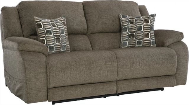 HomeStretch Santa Fe Nutmeg Double Power Reclining Sofa-0