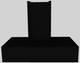 Vent-A-Hood® 42" Black Contemporary Wall Mounted Range Hood-5