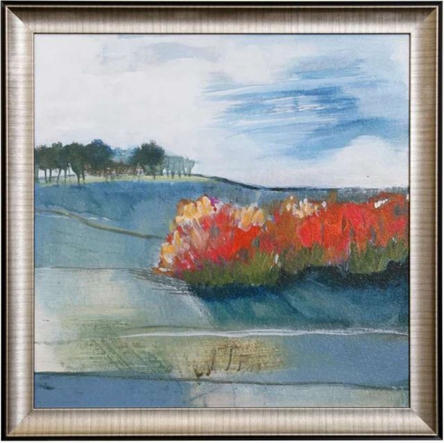 StyleCraft Tuscan View Blue/Green/Light Blue/Nickel/Red Wall Art-0