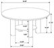 Coaster® Ottowa 2-Piece Brown Oak Coffee Table Set-5