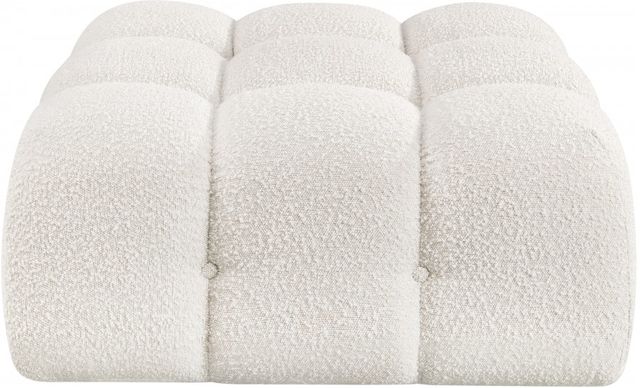Meridian Furniture Ames Cream Ottoman-1