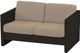Crate Designs™ Furniture Espresso Loveseat-0