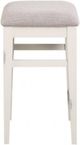 Winners Only® Woodbridge Gray/White Backless Bar Stool-2