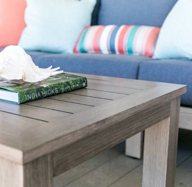 Sunset West Laguna Driftwood Metal Outdoor Coffee Table-1