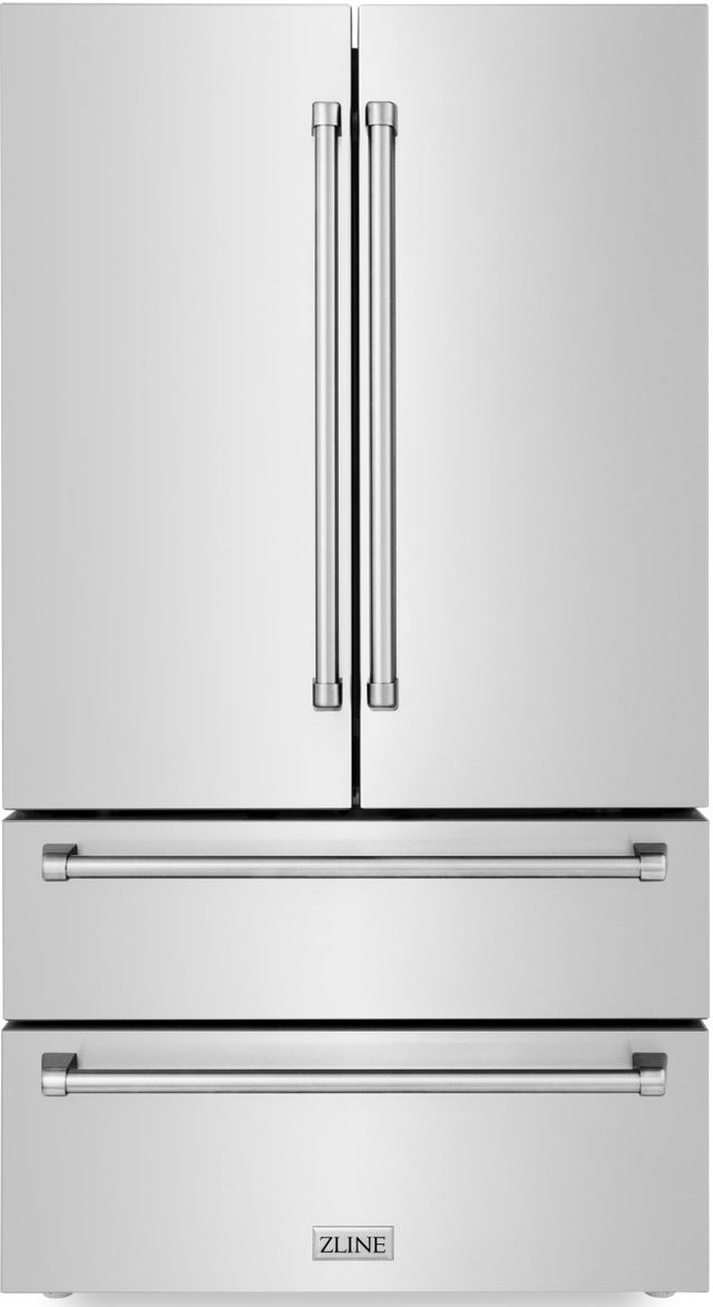 ZLINE 4 Piece Stainless Steel Dual Fuel Kitchen Package-1