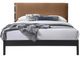 Meridian Furniture Abigail Cognac/Black King Upholstered Panel Bed-1