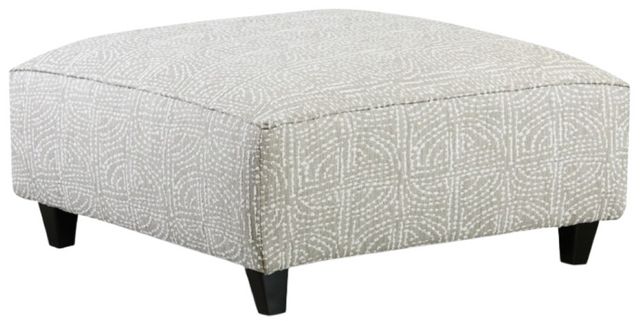 Fusion Furniture Hogan Cotton Beige Ottoman