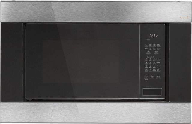 Café™ 27" Platinum Glass Built In Microwave Trim-1