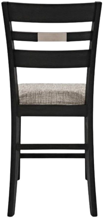 Jofran Inc. Altamonte Dark Charcoal/Gray Ladderback Counter Stool-3