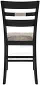 Jofran Inc. Altamonte Dark Charcoal/Gray Ladderback Counter Stool-3