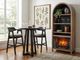 Sunny Designs™ Wren Gray/Umbra Black Bar Stool-1