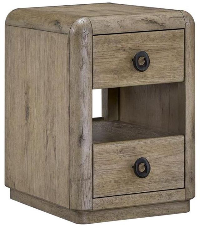 Bernards Pagosa Beige Chairside Table-0