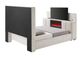 Global Furniture USA Serenity Cream Queen Upholstered Media Bed-4