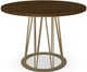 Amisco Customizable Calypso Round Dining Table with 42" Walnut Veneer Top-4