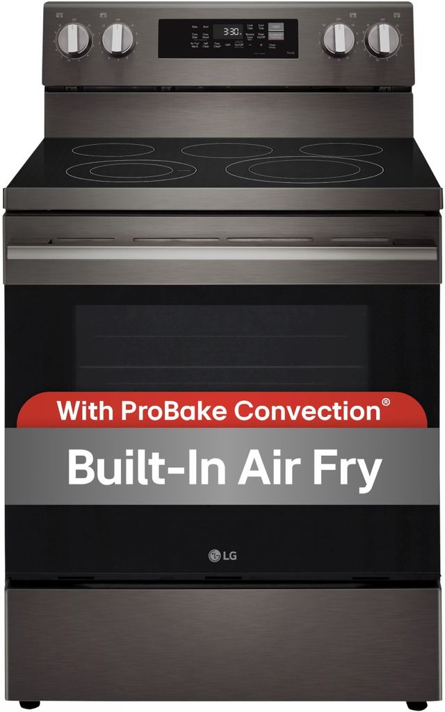 LG 30" Black Stainless Steel Freestanding Electric Range with ProBake Convection®, Air Fry, and EasyClean®-3