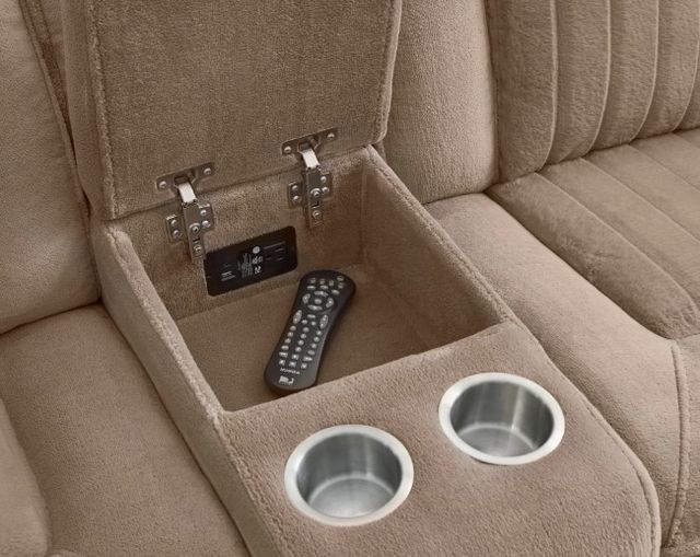 Parker House® Equinox Mushroom Power Theater Reclining Loveseat with Headrest-2