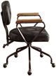 ACME Furniture Hallie Vintage Black Leather Office Chair-4