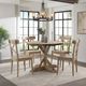 Elements International Callista 5-Piece Beach Round Dining Set-1