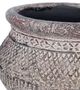 A & B Home Gray 6" Planter Pot with Patterns-2