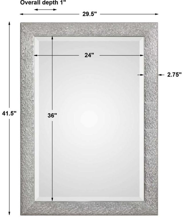 Uttermost® Mossley Metallic Silver Mirror-2