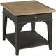 Hammary® Hancock Brown Rectangular End Table with Black Base-0