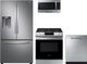 Samsung 4 Piece Kitchen Package-Stainless Steel-0