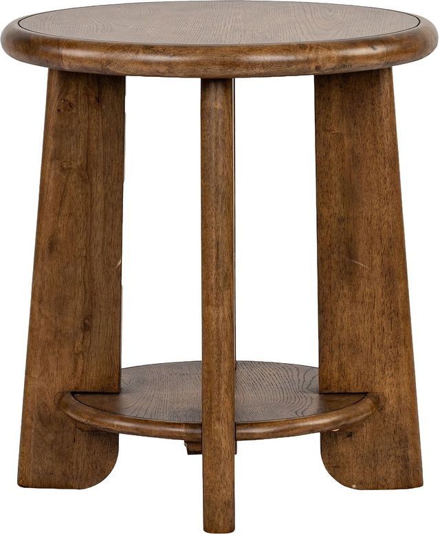Magnussen Home® Tanner Tawny Brown Round End Table-2
