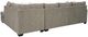 Signature Design by Ashley® Creswell 2-Piece Stone Sectional and Chaise-1