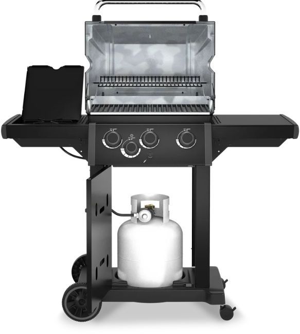 Broil King® Royal™ 340 Shadow 4-Burner Black Freestanding Natural Gas Grill-1