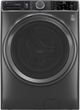 GE® Profile™ Carbon Graphite Front Load Washer and Electric Dryer Laundry Pair-1