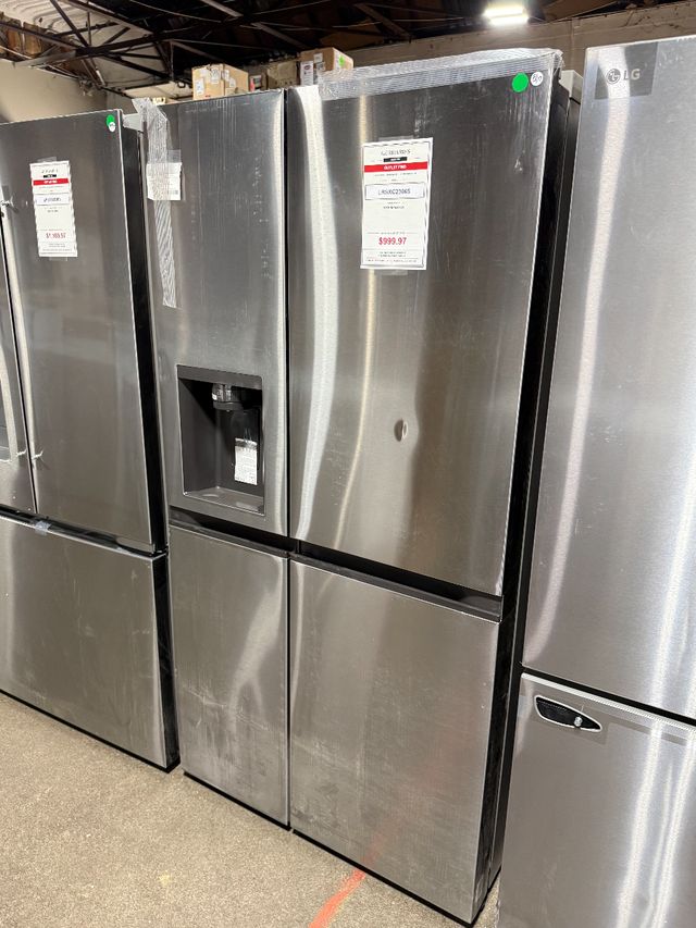 LG 36" 23 Cu. Ft. PrintProof™ Stainless Steel Counter Depth Side-By-Side Refrigerator-0