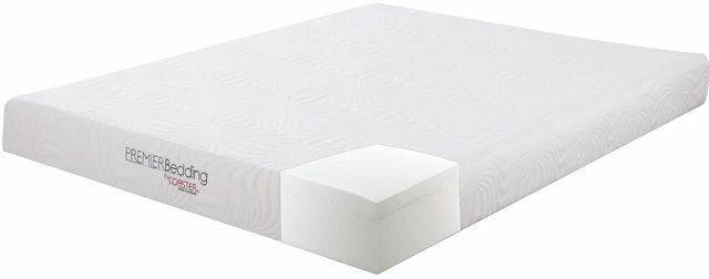Coaster® Keegan White 8” Medium Memory Foam Queen Mattress-2