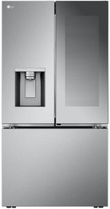 LG 25.5 Cu. Ft. PrintProof™ Stainless Steel Counter Depth French Door Refrigerator with CraftIce™