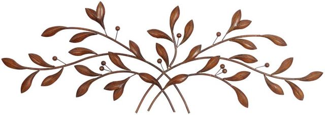 Deco Marche Brown 22" Leaf Wall Decor-0