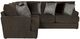Jackson Furniture Galaxy 2-Piece Chocolate L-Shape Sectional-1