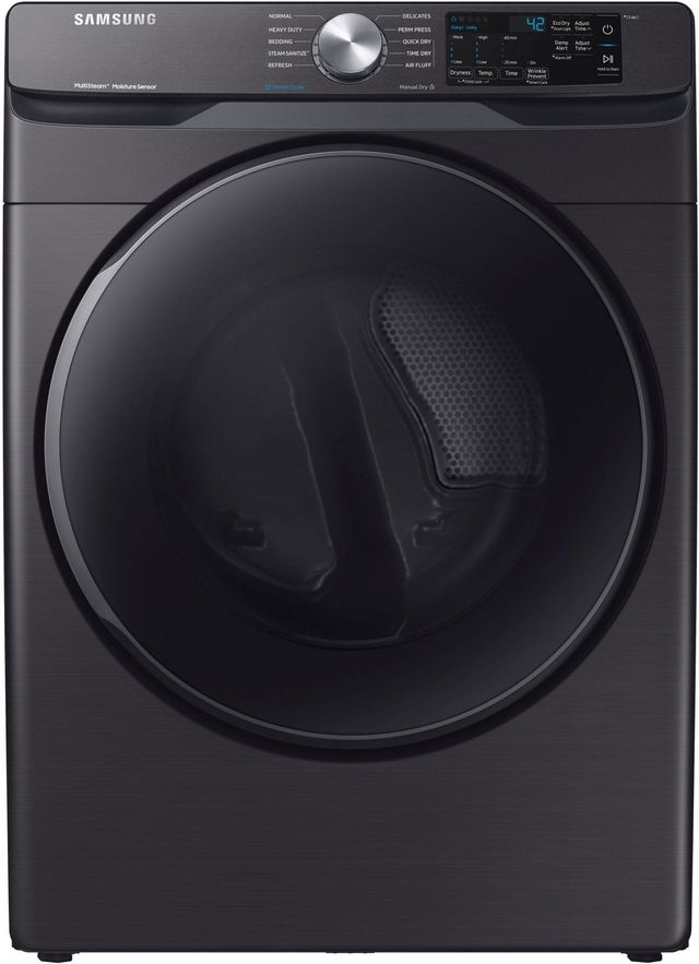 Samsung 7.5 Cu. Ft. Fingerprint Resistant Black Stainless Steel Front Load Gas Dryer-0
