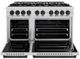 ZLINE Classic Series Autograph Edition 48" Stainless Steel Pro Style Gas Range with Matte Black Accents-2