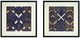 Classy Living 2-Piece Midnight Deco Geometric Pair Wall Art Set-0