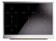 Ilve® Nostalgie II Noblesse 36'' Graphite Matte Pro Style Induction Range with Brass Trim-3