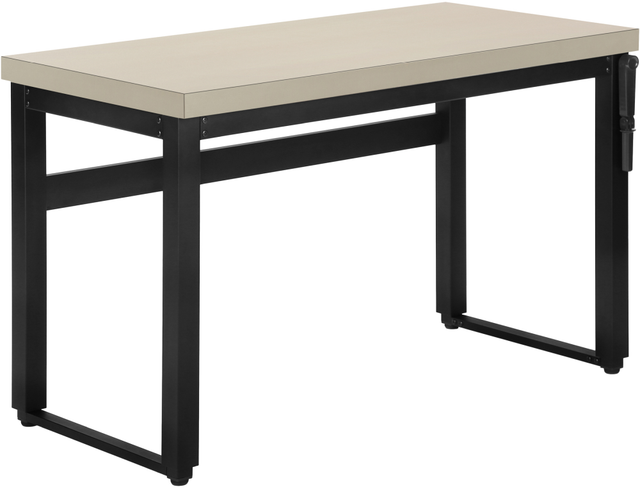 Monarch Specialties Inc. Black/Modern Taupe Adjustable Computer Desk-0