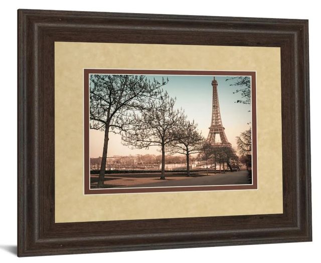 Classy Art Remembering Paris by Assaf Frank Brown Framed Wall Art-1