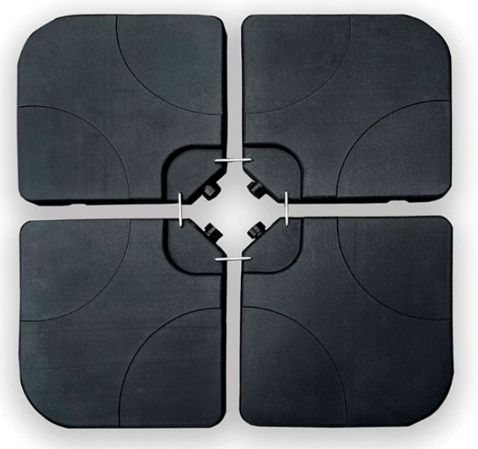 Furniture of America® Tangram Black Umbrella Base with Handle-0