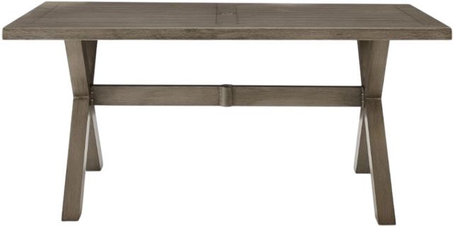 Signature Design by Ashley® Beach Front Beige Outdoor Dining Table-1