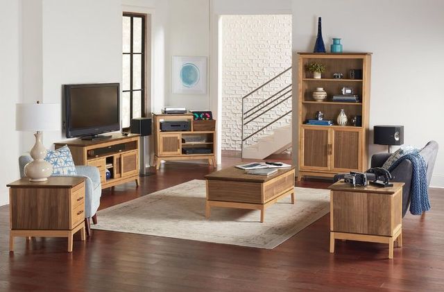 Whittier Wood® Furniture Addison Duet 38" Vinyl Record Station-2