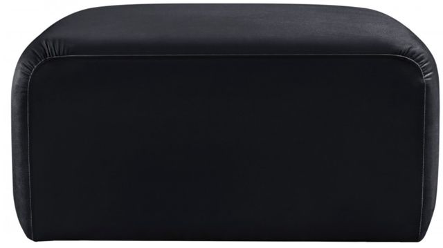 Meridian Furniture Arc Black Velvet Ottoman-2