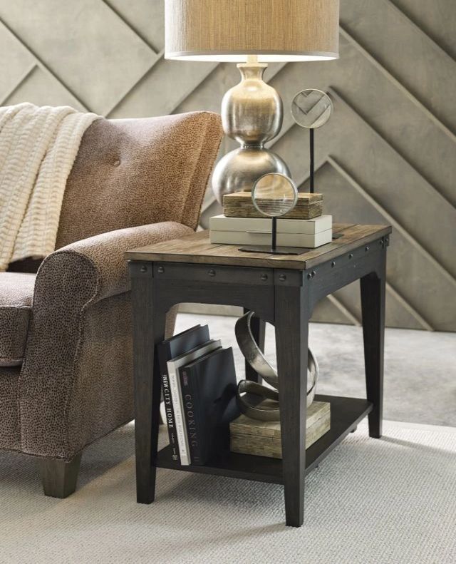 Kincaid® Plank Road Artisan's Charcoal Chairside Table-2