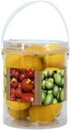 A & B Home 10-Piece Yellow Artificial Styrofoam Lemon Set-0
