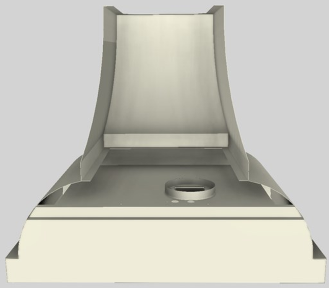 Vent-A-Hood® Designer Series 36" Biscuit Wall Mounted Range Hood-4
