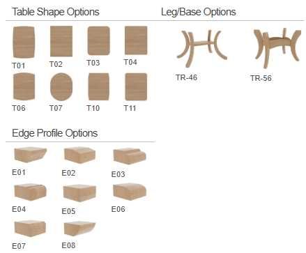 Country View Woodworking Customizable Make It Your Way 6 Wormy Maple Top Dining Table-1