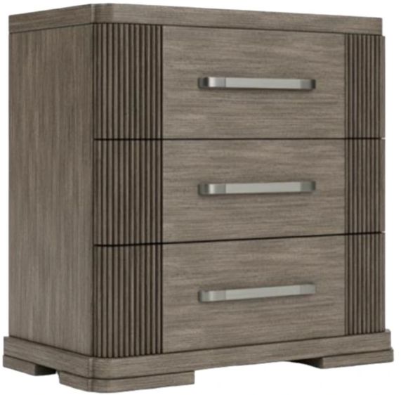 Riverside Furniture Sariel Designer Espresso 3-Drawer Nightstand-0